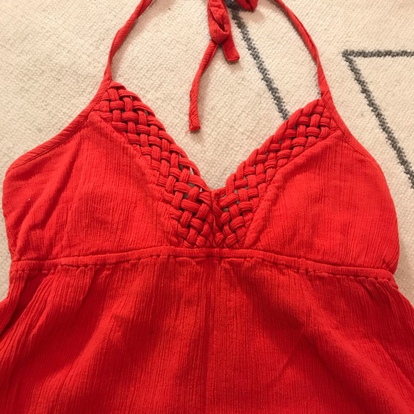 Red halter top - Picture 2 of 4